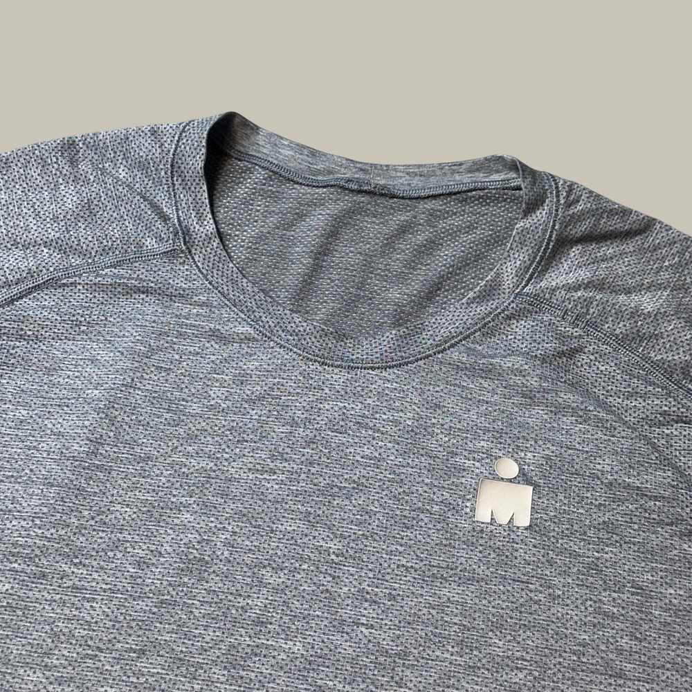 Lululemon Shirt Mens XL Metal Vent Tech Grey Ironman Short Sleeve EXCELLENT